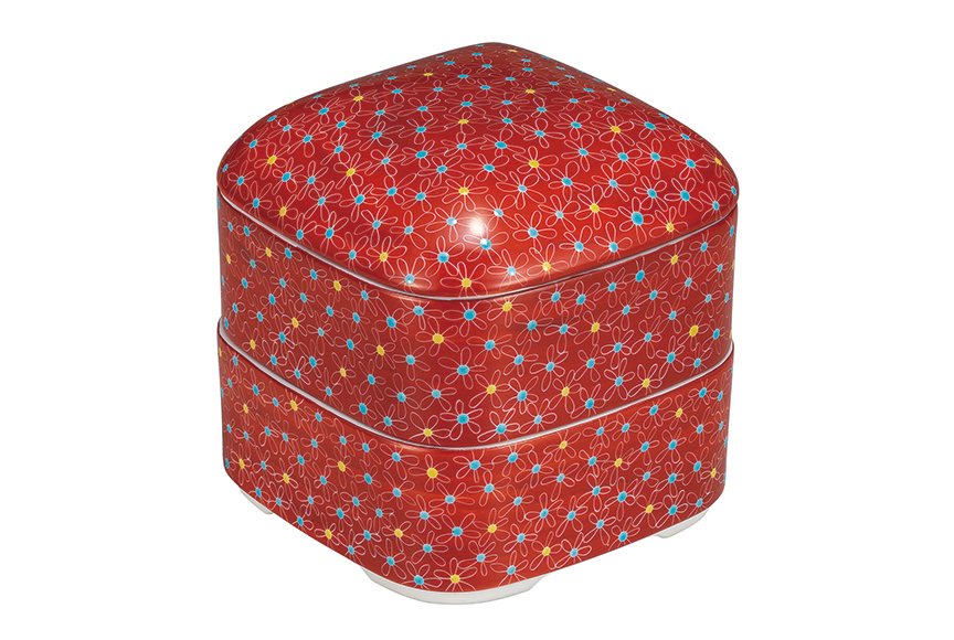 二段重・朱巻小花