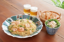 料理盛り付け