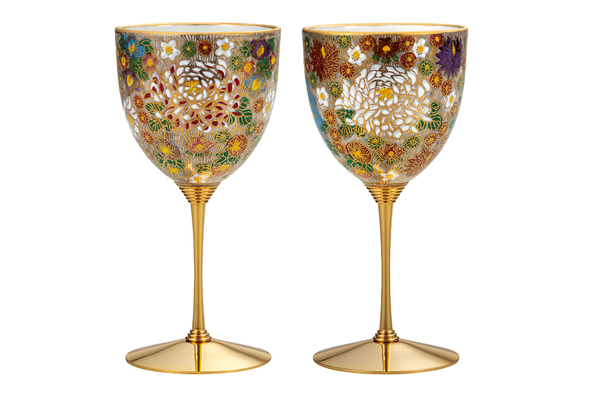 ペアワインカップ・金花詰